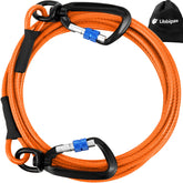 Libbipaw dog tie-out cable 10ft orange helps keep large dogs secure in yard or campsite.