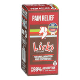 Licks Pill Free gel packets for dog pain relief—easy lickable relief on the go