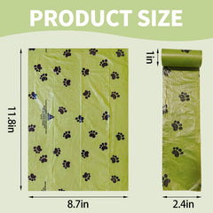 LICZINOIZO 300-count leakproof scented poop bags provide odor control during outings.