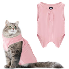 LIEVUIKEN cat-recovery-suit-pink chest-coverage protects wounds during recovery