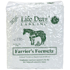 Life Data LABS Farrier's Formula refill bag - pelleted hoof supplement supporting growth and coat condition.
