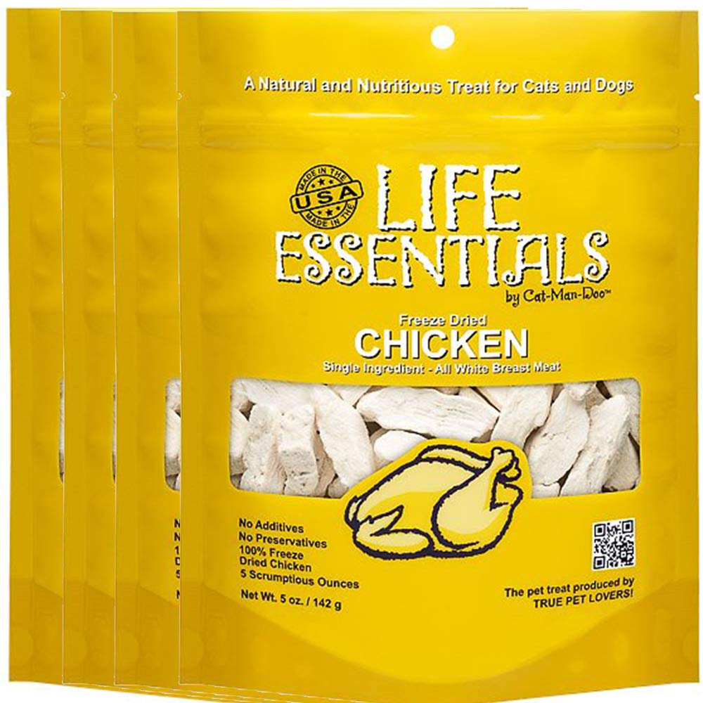Life Essentials by Cat-Man-Doo four-pack packaging for convenient daily rewards.