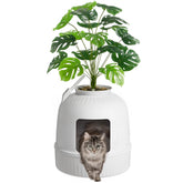 Lifewit litter box flowerpot design shows discreet decor-friendly concealment.