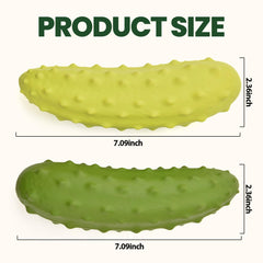 LIFLIX dog toy built-in squeak in yellow and green adds excitement for chew time.