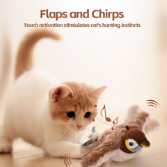LIFLIX Flappy Bird Toy catnip pouch highlights scent-stimulated excitement that encourages batting and chasing.