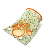 LIFTATAPA cat tunnel green side view, durable indoor play space for curious cats