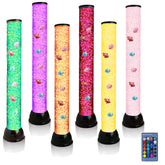 Lightahead 32in LED bubble fish lamp front view showcases calming, large-scale ambience.