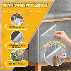 LIHBIH thick 0.15mm PVC protector covers curved edges without bulk