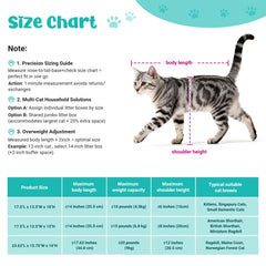 LIHOOOOM 17.5x13.5 inch metal tray fits cats of all sizes.