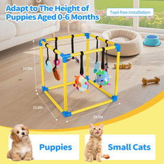 Liitrton donut-rattle toy provides engaging sound and motion during play.