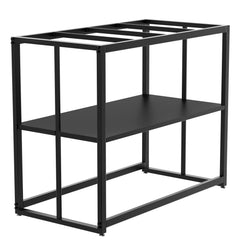 Likeem fish tank stand side view shows sturdy steel frame for stable 40-gallon setup