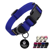 Likesing cotton soft dog collar front view shows comfortable everyday wear