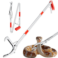 Likorlove 50-inch snake grabber tongs extended for safe distance handling