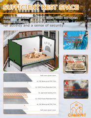 LiLadayd waterproof cat house shell protects from rain while keeping interior dry.
