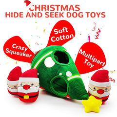 lilfrd squeaky Santa toy close-up highlights squeak-driven engagement and fun.