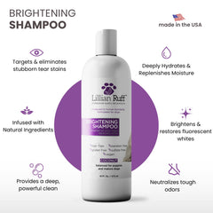 Brightening lather from Lillian Ruff creates rich foam for rinsing.