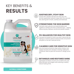 Lillian Ruff PRO Formula Oatmeal conditioner creamy texture enables easy detangling and softness.