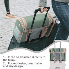 Lilliella carrier backpack folded view demonstrates compact storage after use