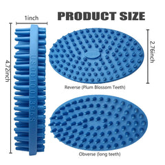 Lilpep Dog Brush long-needle-teeth deliver quick bubble lathering during shampoo.