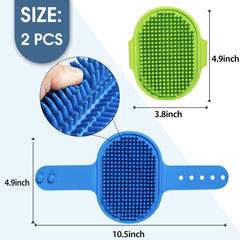 Lilpep dog grooming brush highlighting the ergonomic ring-handle design for comfy grip.