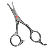 LILYS PET 5.0-inch right-handed round-tip scissors for safe trimming around nose, ears, face, and paws.