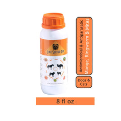 Classic's Lime Sulfur Dip bath-dip in use for itchy-coat relief.