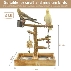 limio removable tray bird toy — easy cleaning and quick setup