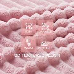 LINENLUX pink blanket on cat bed promotes cuddly comfort.