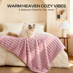 LINENLUX washable fleece dog blanket suited for easy machine cleaning.