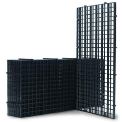 LINLAN aquarium grid plastic black highlighting tank partition and filtration setup