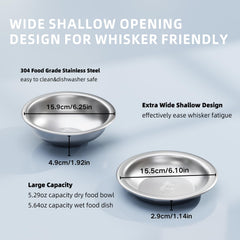 Linshanmin tilted feeder base provides stable support for bowls during feeding sessions.