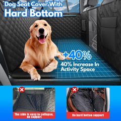 Linzdvay hard-bottom fiberboard keeps dogs secure on bumpy rides.