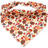 Lionheart Glory turkey dog bandana folded square for easy styling.