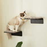 LIORCE cat wall steps wooden shelf left view for safe indoor climbing
