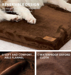 LIORCE crate pad flannel surface emphasizes warm, comfortable all-season use.