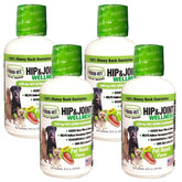 LIQUID-VET K9 Hip & Joint chicken bottle shown for easy daily dosing at mealtime