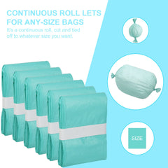 Lisyee litter-champ-compatible green liner demonstrates compatibility and reduced outside trips.