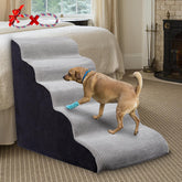 LitaiL dog steps bed-24-4-high-side-view show sturdy support for high beds