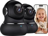 Litokam 2K indoor camera front view with 360° coverage.