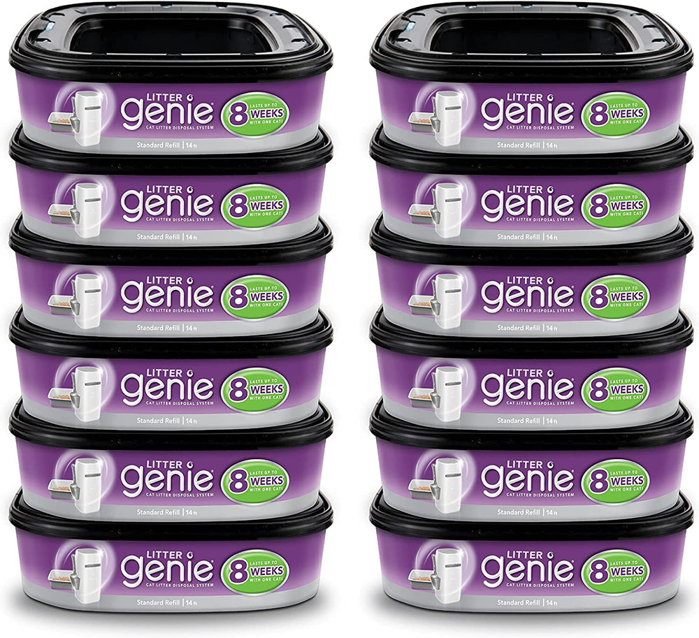 Litter Genie ultimate disposal system in a pail for easy odor control.