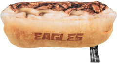 Littlearth Philadelphia Eagles cheesesteak hoagie toy side view with plush texture and fan appeal