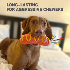 LiuMelinda durable rubber dog chew toy image—bite-resistant for energetic chewers.