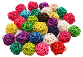 LIUSM colorful wicker balls closeup for vibrant decor and tactile play ideas.
