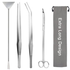 Liveek aquarium aquascape tools kit assembled for precise maintenance.
