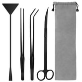 Liveek Aquarium Aquascape Tools Kit curved scissors for precise trimming in tanks.
