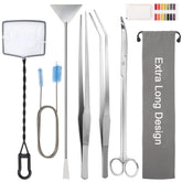 Liveek curved scissors provide precise trimming for aquatic plants.