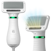 LIVEKEY 2-in-1 dog hair dryer in action for quick drying and brushing.