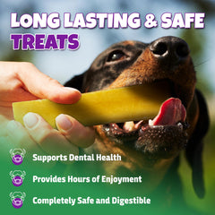 Lively Tails yak cheese chew closeup highlights protein-rich formula for healthy muscles.