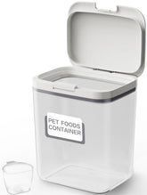 LivLab Mker dog food container with lids preserves freshness with an airtight seal.