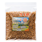 LIWII dried mealworms bulk bag 5lbs for convenient bulk feeding.